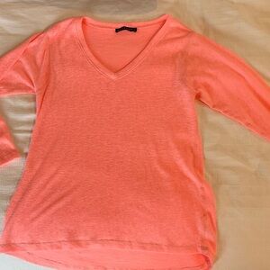 Women's V-Neck Coral Top